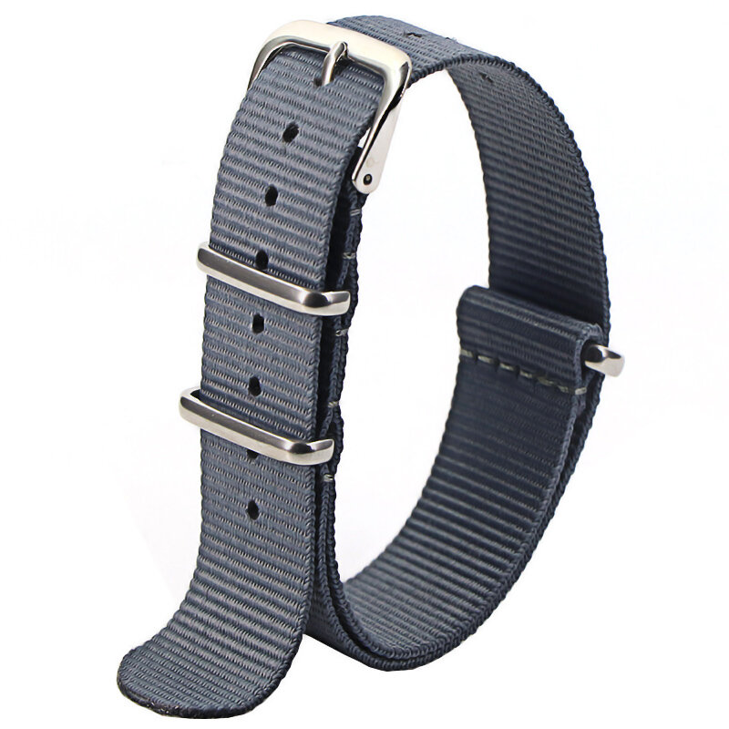 Waterproof Nylon Watch Band, Strap Esporte Exército, Dropshipping Belt, 16mm, 18mm, 20mm, 22mm, 1Pc