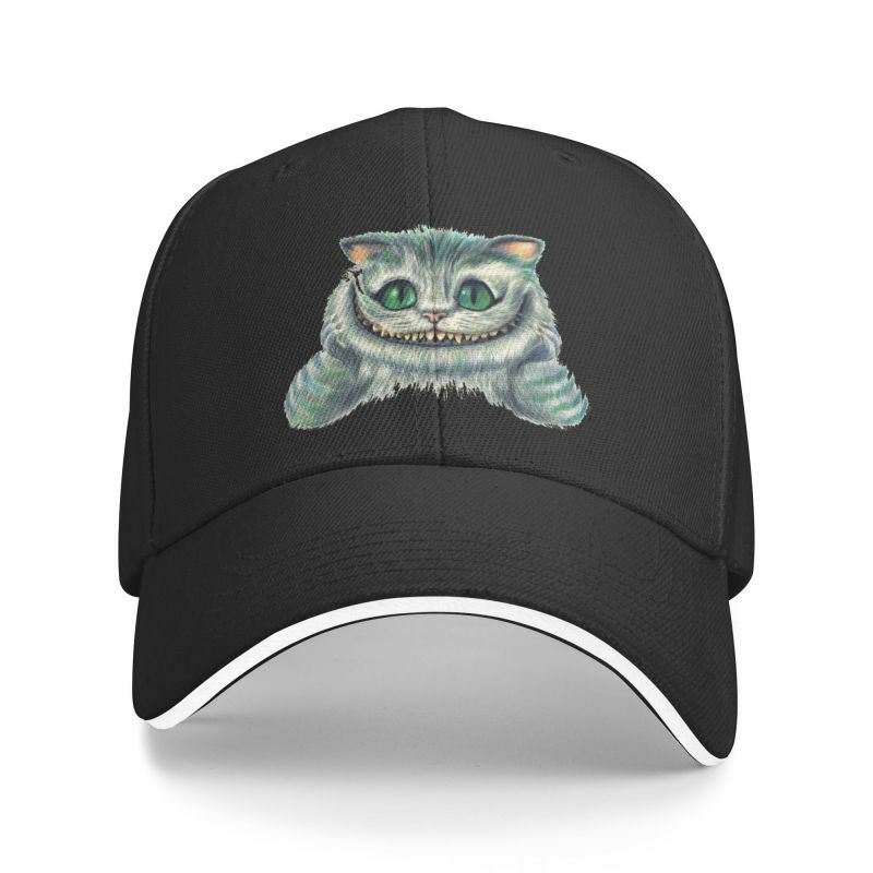 قبعة بيسبول قطة ديزني-شيشاير للرجال والنساء ، للجنسين ، قابلة للتعديل ، كرتون ، أليس في بلاد العجائب ، في الهواء الطلق ، قبعة أبي ، بارد