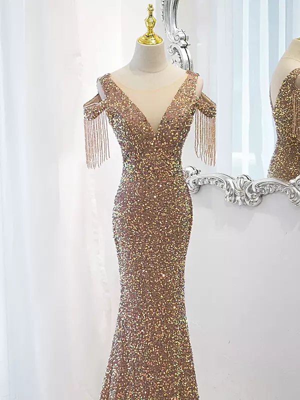 Gaun malam panjang wanita gaun malam elegan untuk wanita gaun Prom 2023 gaun pesta wanita mewah gaun bola
