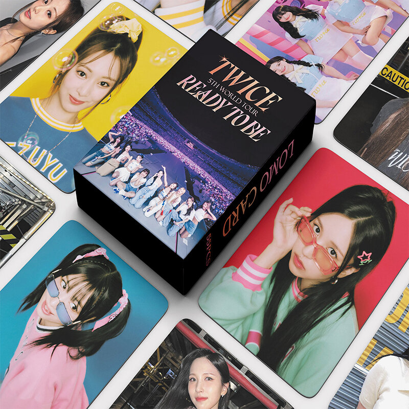 54 sztuk/zestaw Kpop dwa razy czwarta światowa trasa karty Lomo nowy Album fotograficzny czuje się wysokiej jakości fotokarta k-pop dwa razy nowości