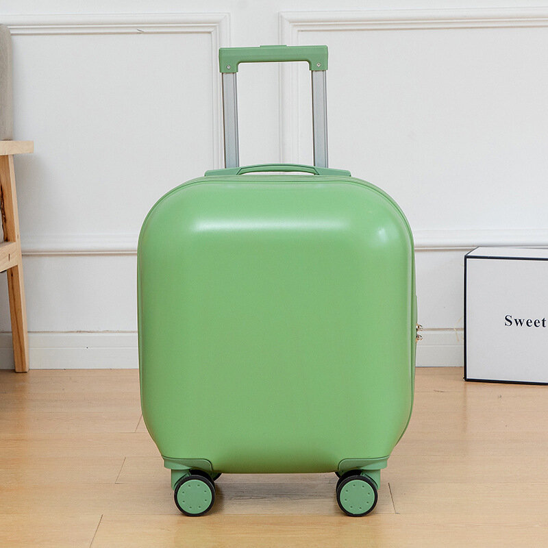 (019) Lekka, 18-calowa walizka na pokład, damska walizka na kółkach