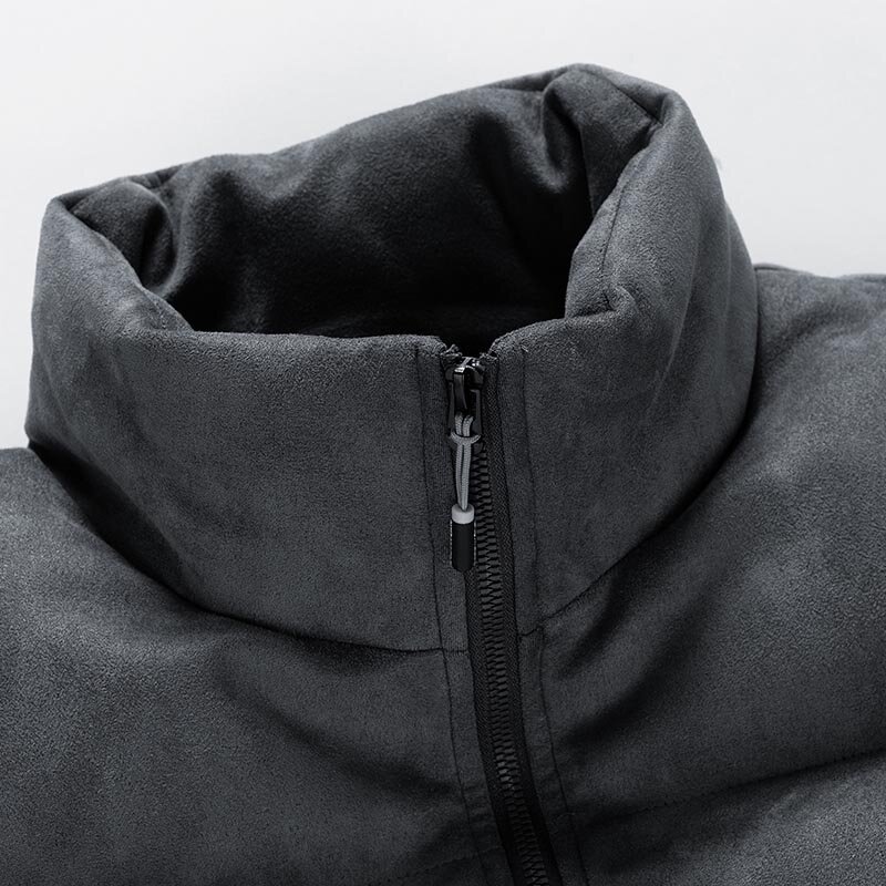 2023 zimowy nowy płaszcz Retro parki męskie różne kolory bąbelkowa kurtka Oversize ciepłe trwały płaszcz Streetwear sztuczny zamsz kurtka pikowana