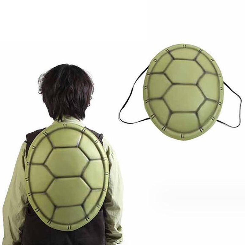 1 buah 36cm * 46cm simulasi cangkang kura-kura pesta kebaruan kostum Halloween pakaian Cosplay Prop Eva anak-anak bisa dipakai