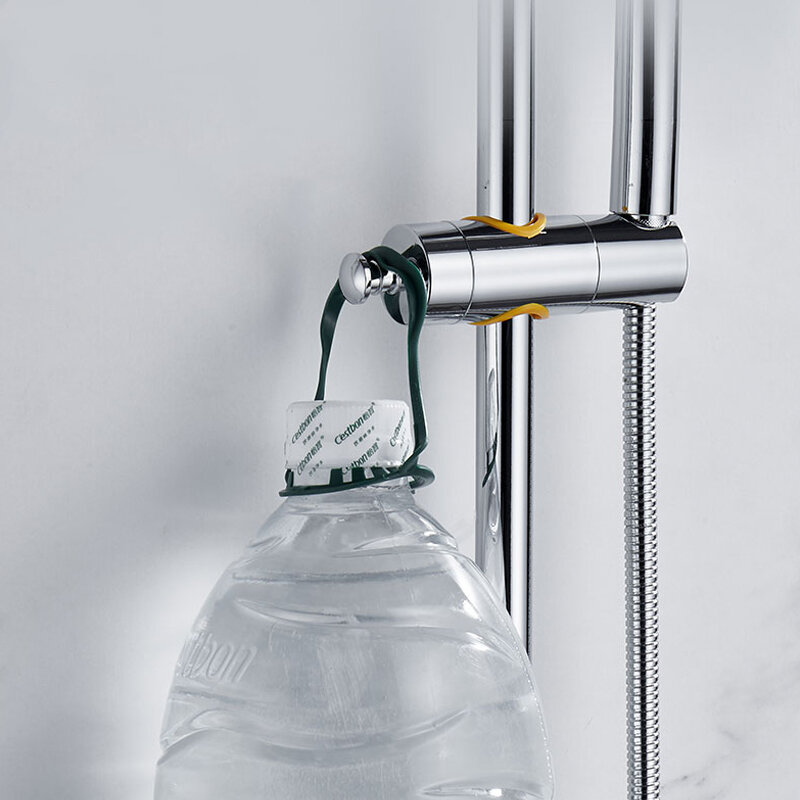 360 ° regulowane 18-25mm uchwyt do prysznica wsporniki wieszak drążek prysznic wsparcie wanny do łazienki akcesoria obrotowe