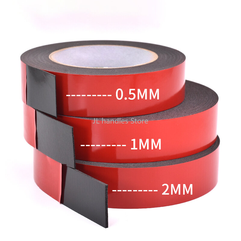 Nastro adesivo 0.5mm-2mm di spessore nastro adesivo in schiuma biadesivo Super resistente per il montaggio del nastro biadesivo appiccicoso