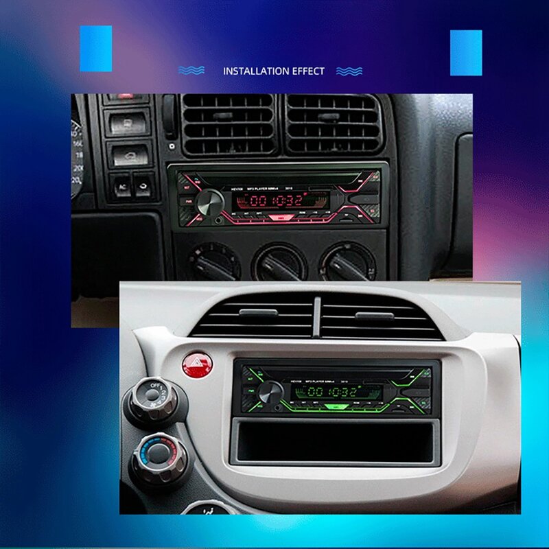 راديو سيارة ISO للراديو التلقائي ، مستقبل مدخل Aux ، بلوتوث ، ستيريو ، MP3 ، مشغل وسائط متعددة ، دعم FM ، MP3 ، WMA ، USB ، SD ، 1Din