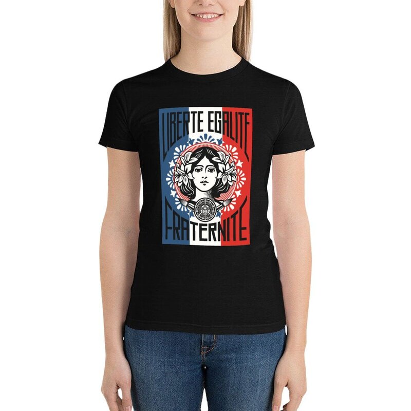 Retro Plaatsen Om Shepard Liberte Te Krijgen-Vintage Egalite Fraternite Is Veilige Manieren Waarop Je Kunt T-Shirt