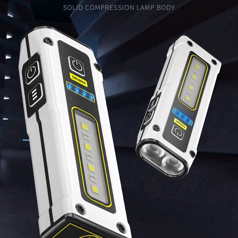 Mini torce COB portatili ricaricabili potenti magneti luce da lavoro torcia a LED ad alta potenza con Power Bank
