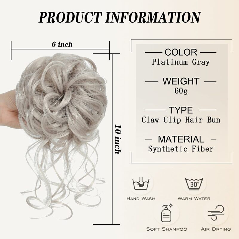 Awahair-Extensions de cheveux chignon chignon synthétique pour femmes, faux cheveux avec queue, postiches désordonnées et bouclées