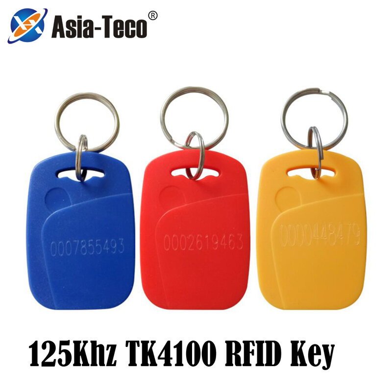 50 stücke EM4100 125khz EM Keyfob RFID Tag Llavero Porta Chave Karte Aufkleber KeyFob Token Proximity TK4100 Chip Tags für Teilnahme