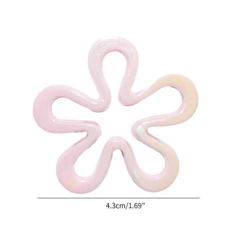 Y1UE Mini Acrylic Flower Charm Pendant Loose Beads Flower Charm Jewelry Making Crafts