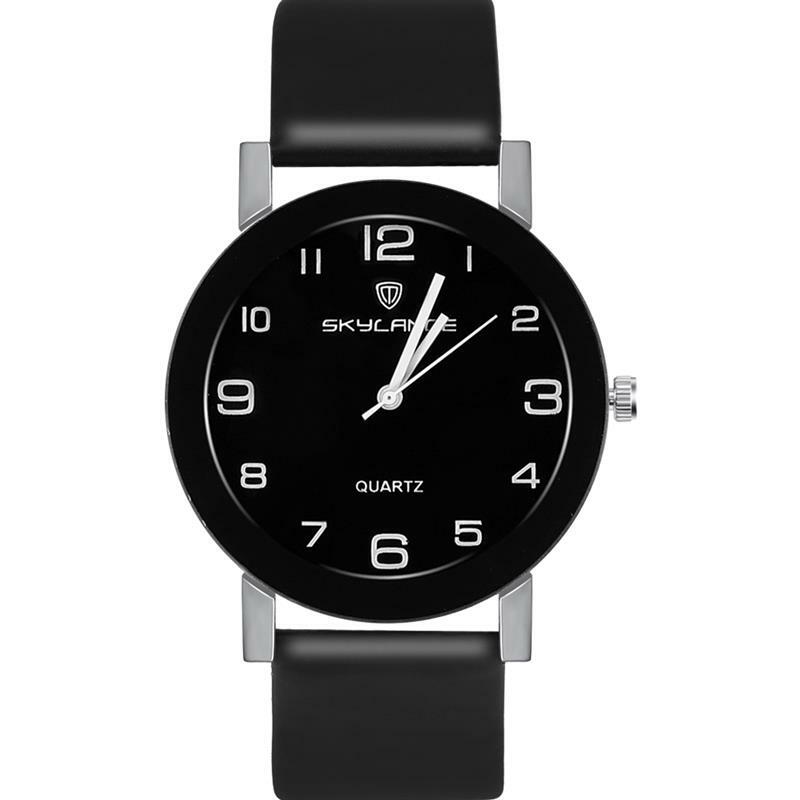 Reloj de pulsera de cuero negro para Mujer, pulsera de cuarzo, informal, a la moda, gran oferta, 2022