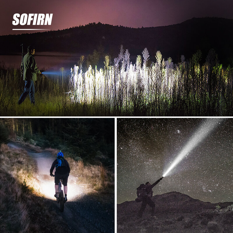 Sofirn-linterna Led SP31 V2.0, luz táctica de alta potencia, 18650-5300 K, 1200lm, 5700 XPL-HI