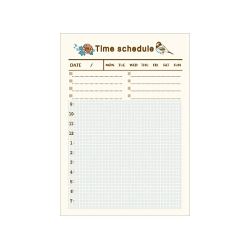 Mini-To-Do-Liste, tägliche Checkliste, wöchentlicher Monatsplaner für Bürofrauen