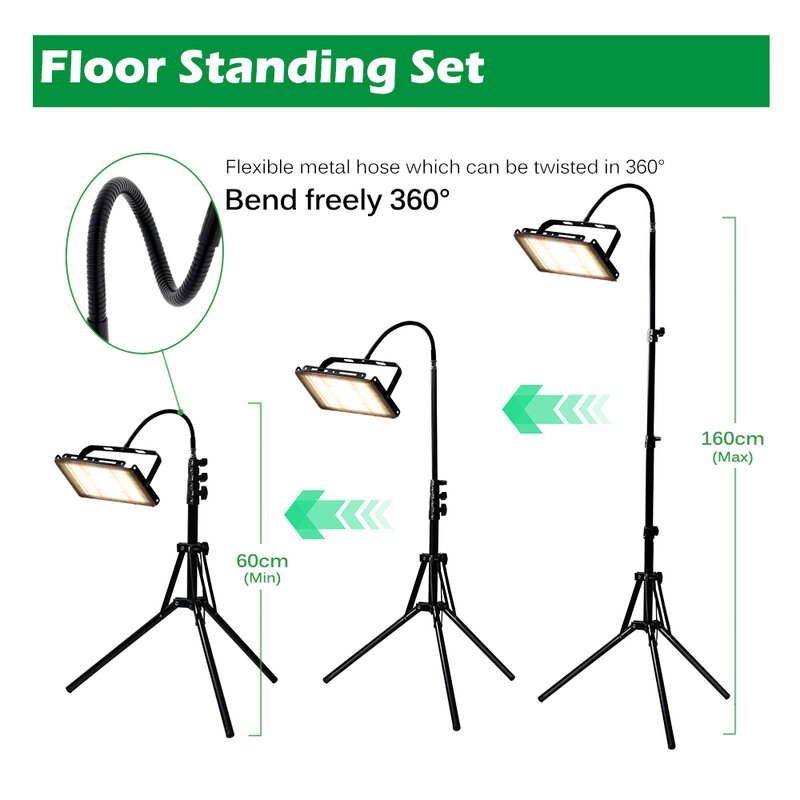 Specturm-スイッチ付きled成長ランプ,屋内植物栽培用の植物ランプ,ip65,100/150w,ac v