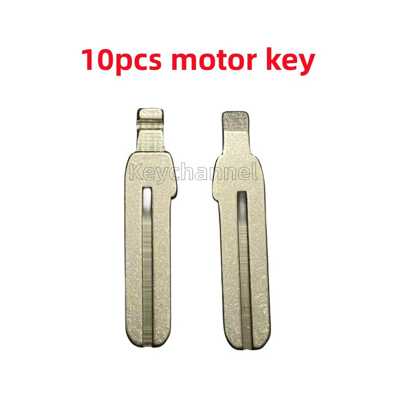 Keychannel-Lame de clé de voiture d'origine, clé à rabat en métal, télécommande de moto, vierge pour Funecute GS, F850GS, K1600, Rundows GS, R1250GS, F850ADV, 10 pièces