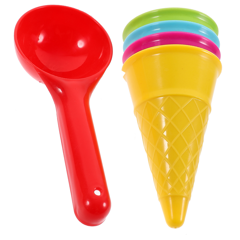 어린이 해변 모래 장난감, 아이스크림 콘, 스쿠프 샌드 장난감, 1 세트