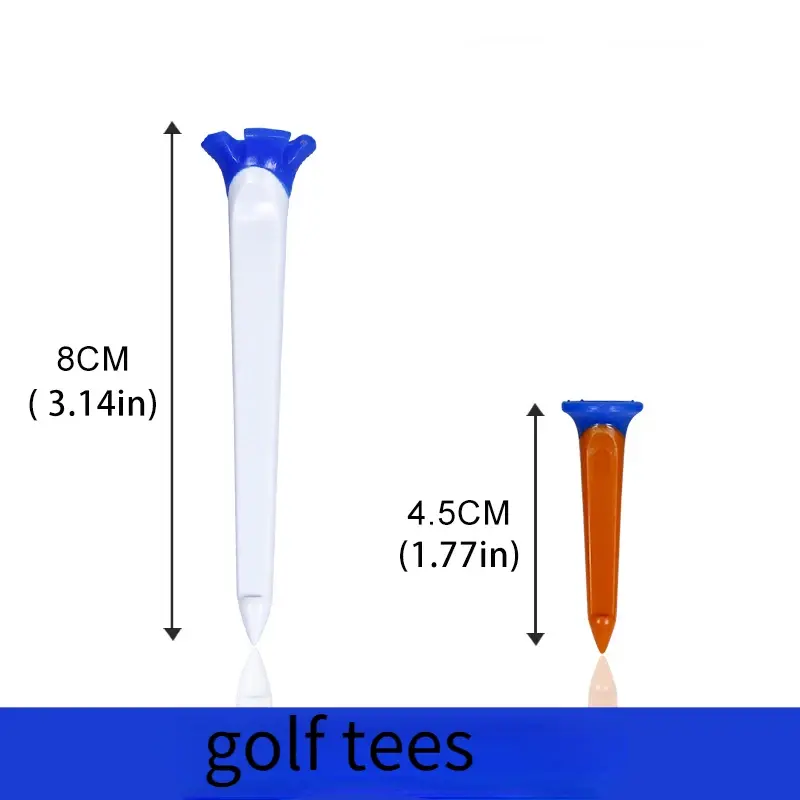 10pc Golfball Nieten Kunststoff Soft Ball Halter Golf Zubehör Golf Tees Halter Unterstützung für Golfer Training hilft zufälligen Typ