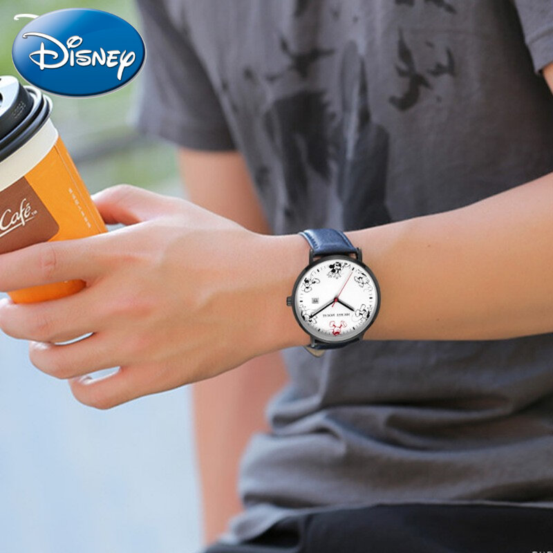 Disney Geschenk mit Box Licht einfache kindliche Persönlichkeit bunte Kalender leuchtende Jungen Männer Quarzuhr zegarek Outdoor Reloje