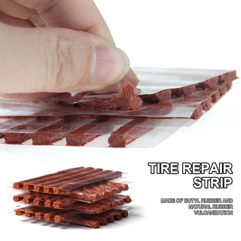 Tire Repair Strips Tubeless Rubber Stiring Glue Seals for Car Motorcycle Bike Tyre Puncture Repairing Tools Accessories