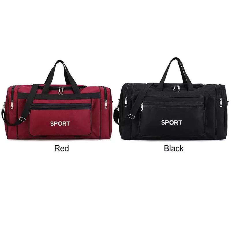 Oxford Portable Gym Bags Large Capacity Fitness Training Bag Waterproof with Zipper Multifunctional Wear-resistant for Men Women