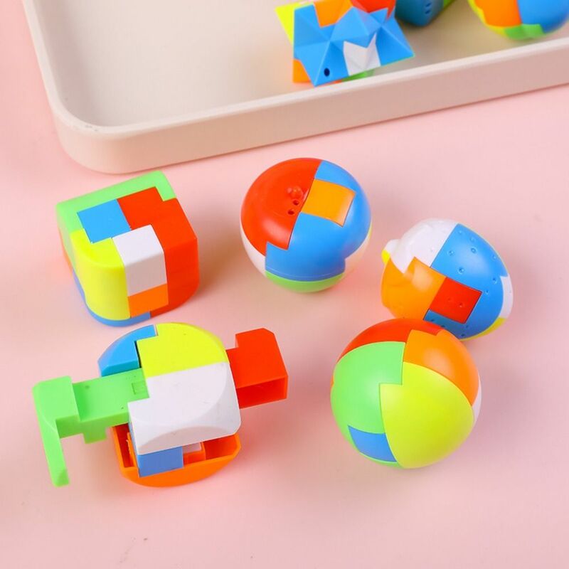 3D Puzzle Luban Lock Keychain, Brain Teaser Game, Magic Cube, Crianças intelectuais, Brinquedos Educativos, Anti-Stress, Crianças, Adulto