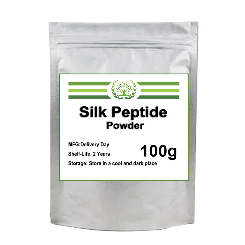 Hot selling cosmetics grade silk peptide powder silk protein raw material