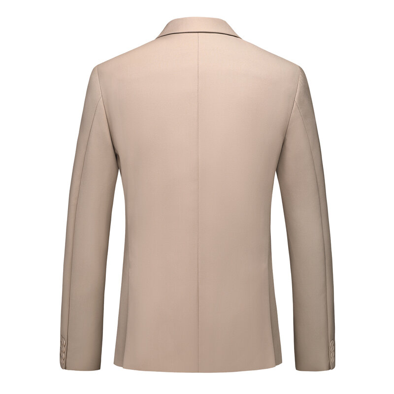 Conjunto de traje de negocios para hombre, chaqueta ajustada de Color sólido, vestido doble dividido, chaqueta, pantalones, chaleco, moda 2023