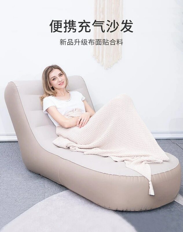 Sofá perezoso tatami sofá cama inflable pequeño apartamento casual sillón individual pequeño sofá silla Mujer