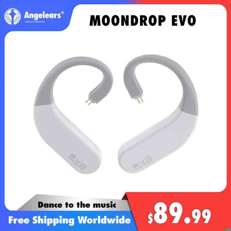 MOONDROP EVO kait telinga nirkabel sejati HIFI modul DAC & Amp Dual ES9318 kait telinga Bluetooth