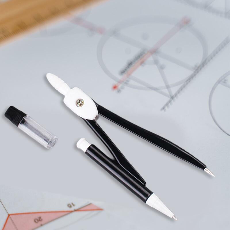 2-4 Pak kompas gambar profesional, alat lingkaran menggambar untuk guru geometri