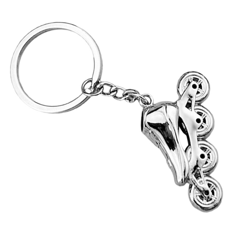 Porte-clés de patin à roulettes en alliage de zinc pour hommes, cadeau de patinage, cadeau