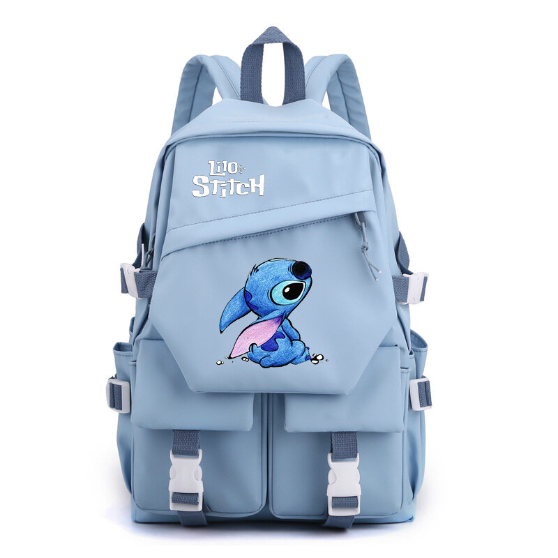 Disney-Lilo and Stitch School Book Bags para meninos e meninas, mochila para adolescentes, mala de viagem para crianças, mulheres e estudantes