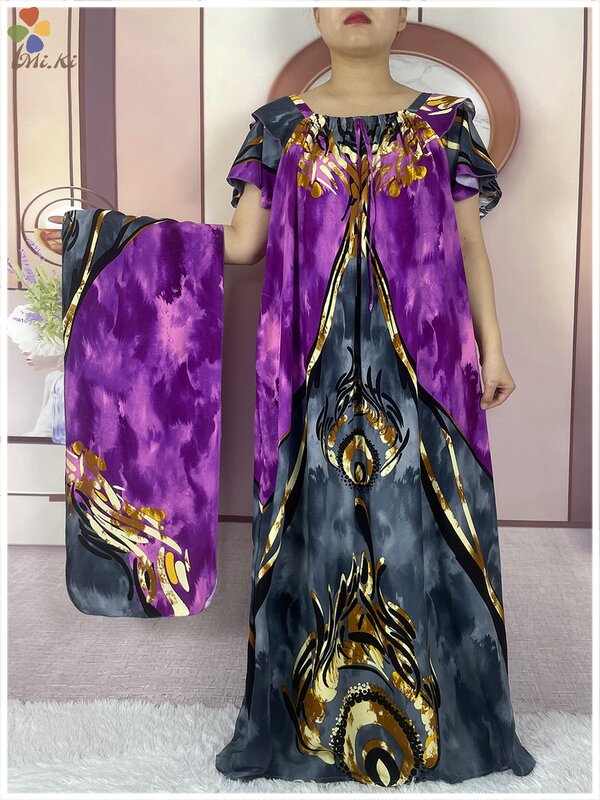 Высококачественное Африканское платье Дашики с коротким рукавом с вырезом лодочкой и цветочным принтом свободного покроя, Макси-платье в мусульманском стиле, женское повседневное платье, африканская одежда