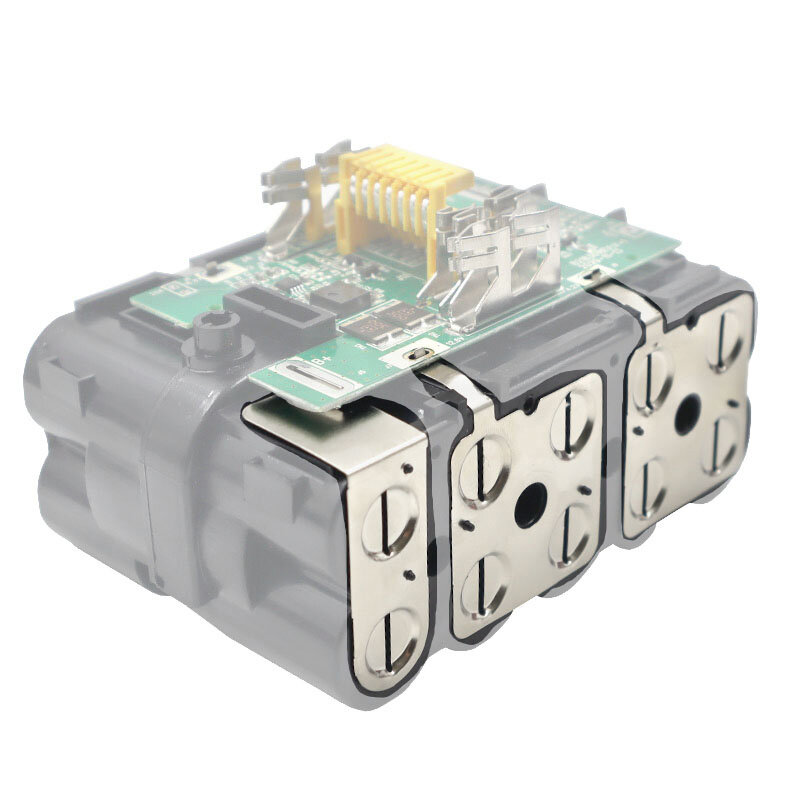 Alat listrik paket baterai Lithium lembar nikel BL1830 konektor sel Li-ion 18650 untuk Makita 18V kotak baterai Li-ion LXT BL1860