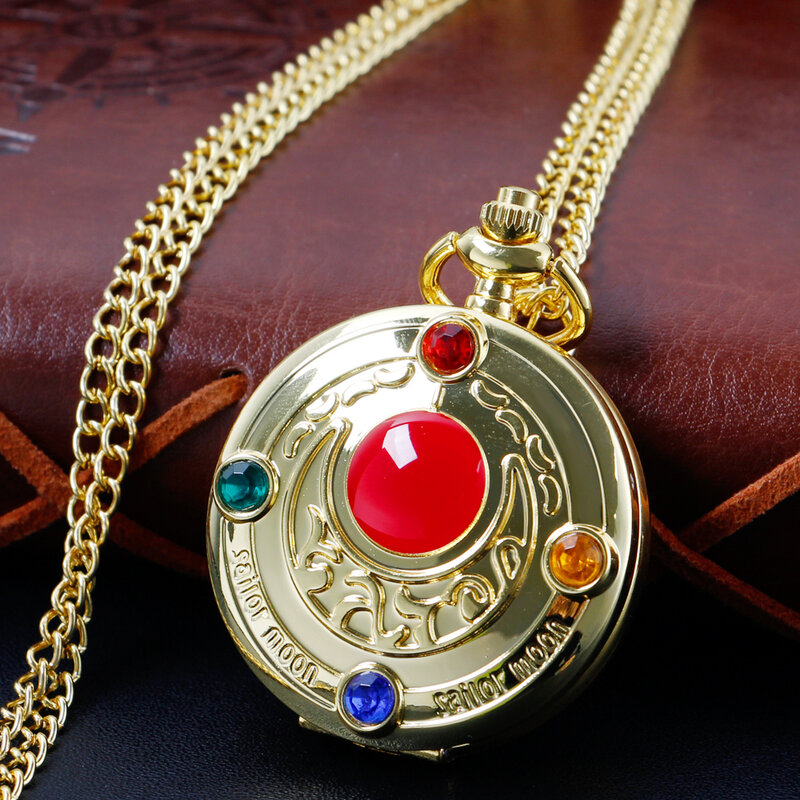 Collar de reloj de bolsillo con colgante de cuarzo para mujer, hermoso reloj Simple, números romanos clásicos, regalos conmemorativos