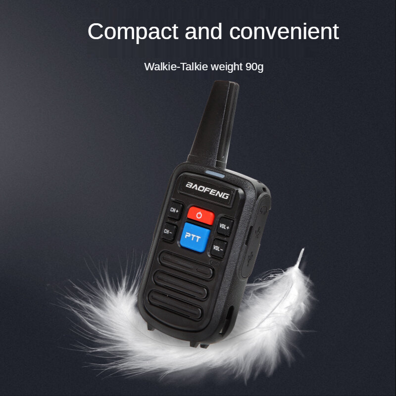 Baofeng-walkie-talkie portátil C50, estación de radio Ham de 99 canales, radio bidireccional, comunicador, transceptor
