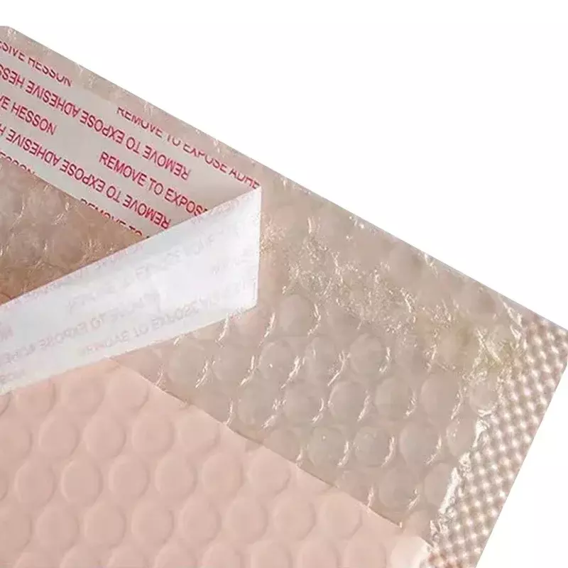 50 buah pengirim gelembung gelembung amplop surat empuk Mailer poli untuk kemasan segel sendiri tas pengiriman bantalan gelembung grosir