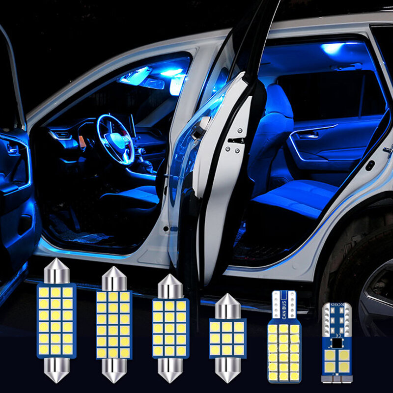 รถ LED ไฟเก๋งอุปกรณ์เสริมสำหรับโฟล์คสวาเก้น VW GOLF 4 5 6 7 MK7 Passat B5 B6 B7 B8 POLO 9N 9N3 6R 6C Scirocco Tiguan MK1