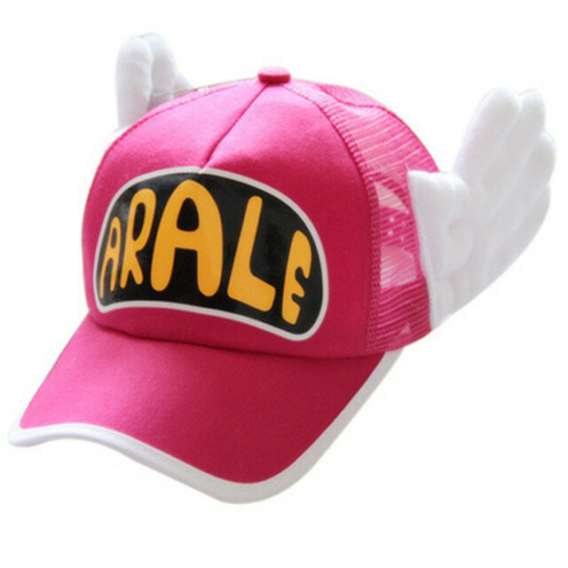 أنيمي Dr.Slump تأثيري قبعات Arale غطاء أجنحة الملاك لطيف الحلو القبعات حلوى لون قبعة بيسبول صافي قبعات