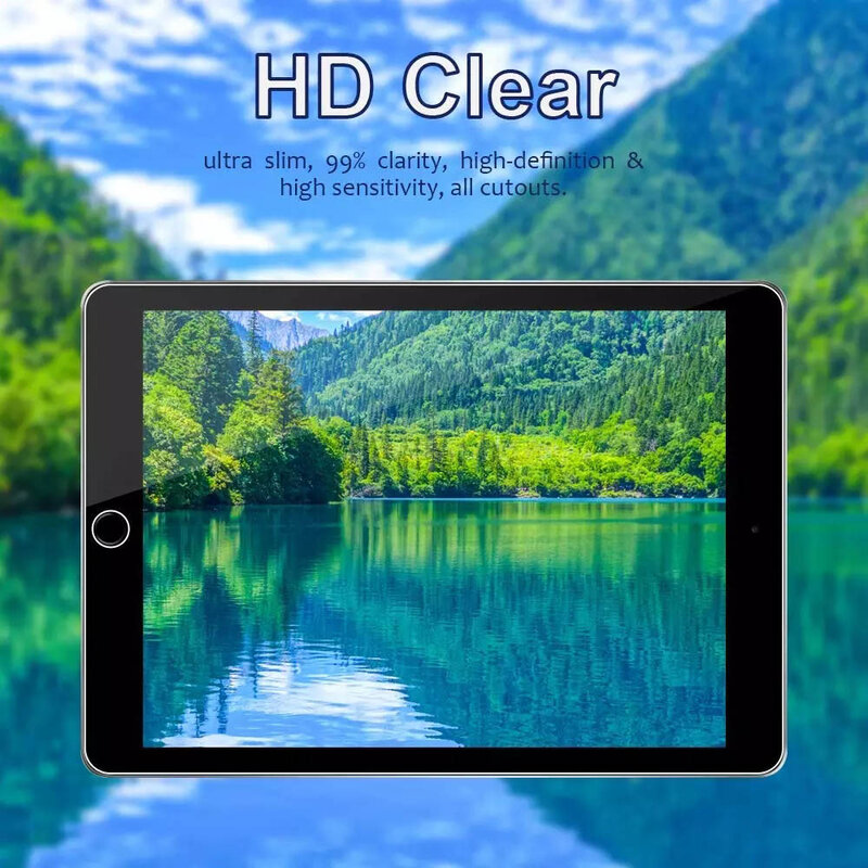 Protector de pantalla de vidrio templado para tableta, película protectora de cobertura completa para Apple iPad Air 2, 9,7, 2014, A1566, A1567, 3 paquetes