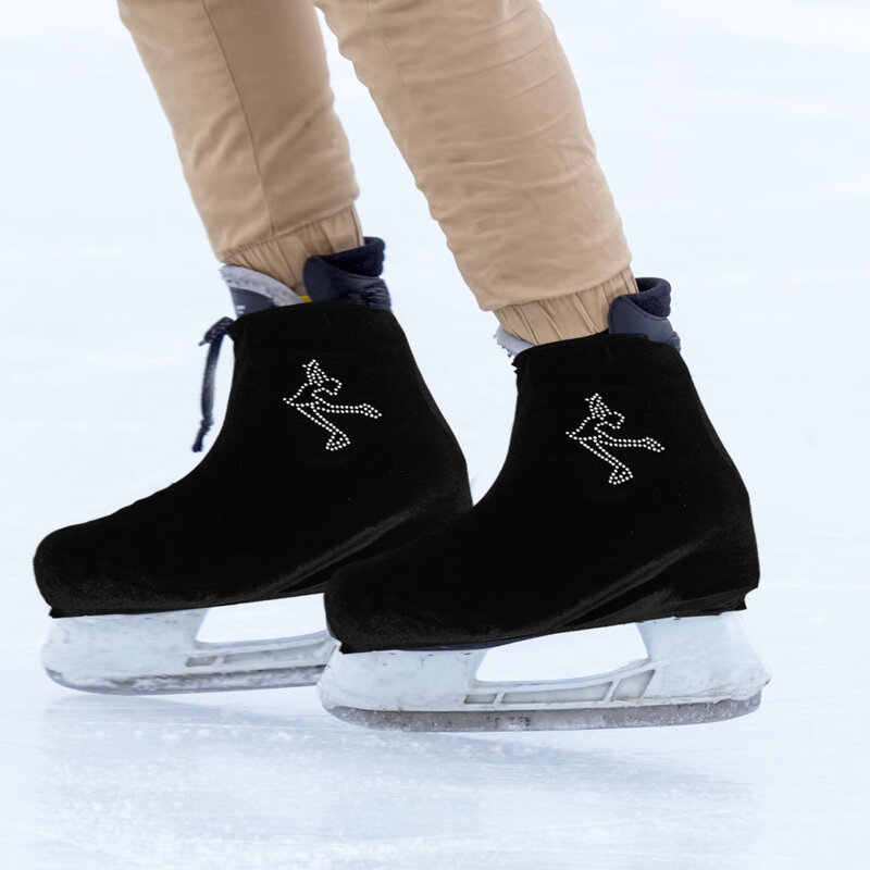 Funda elástica para botas de patinaje, protectores para zapatos de hielo, cubiertas para zapatos al aire libre, fundas elásticas para Skate, Hockey sobre hielo, 1 par