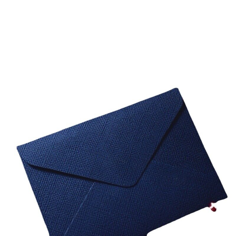 10pcs Vintage ins style, simple sense, western hemp weave special paper, pure color, large and thick envelope envelope packaging