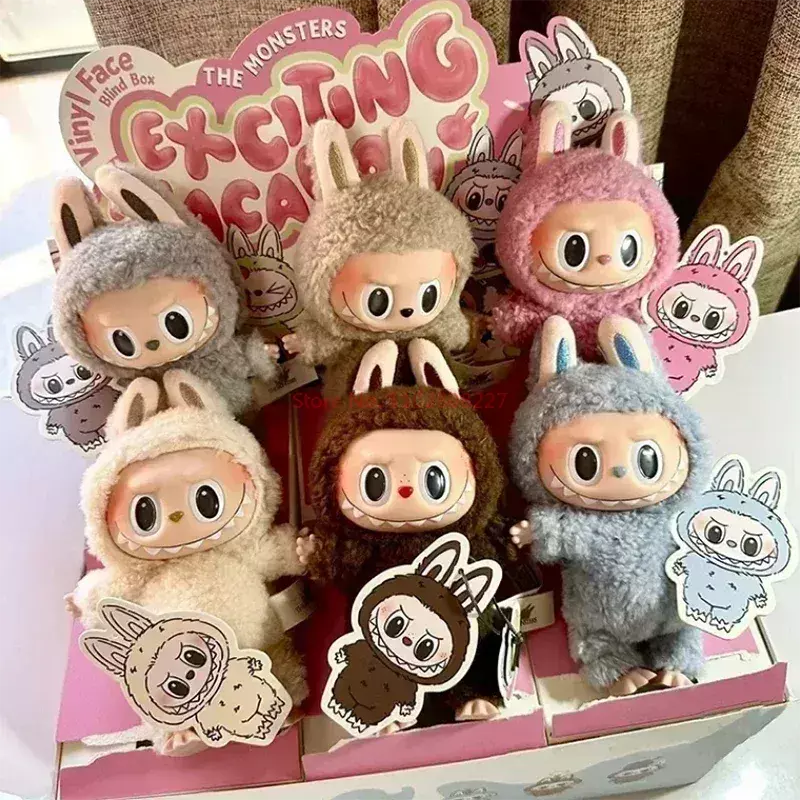 In Stock Labubu The Monsters Exciting Macaron Vinyl Face Blind Box Cute Doll Mystery Box Action Figure Doll Kids Surprise Gifts
