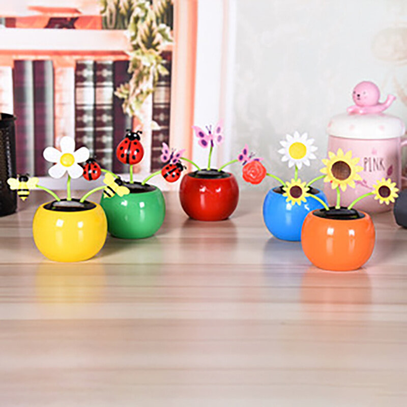 Decorations Sun Rocking Flower Cute Sunflower Not Easy To Fade and High Temperature Resistant Float Decoration Car Flower Toys