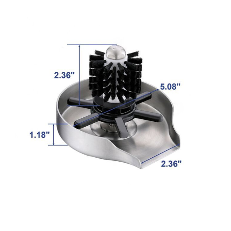 2023 neues Design automatische Edelstahl Glas Spüler Tasse Spüle Reinigungs werkzeug für Küchen bar Kaffee Glas Tasse Waschmaschine