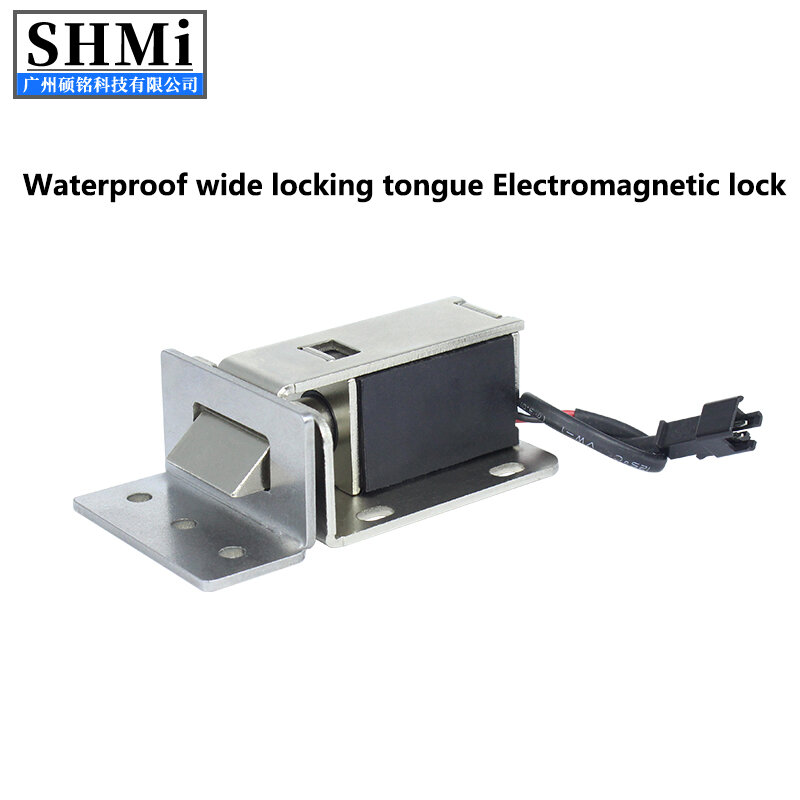 SM03 wodoodporny szeroki zamek elektromagnetyczny na język, elektryczny zamek sterujący DC12V, odporny na napięcie promieniowe 150KG, fabrycznie bezpośredni