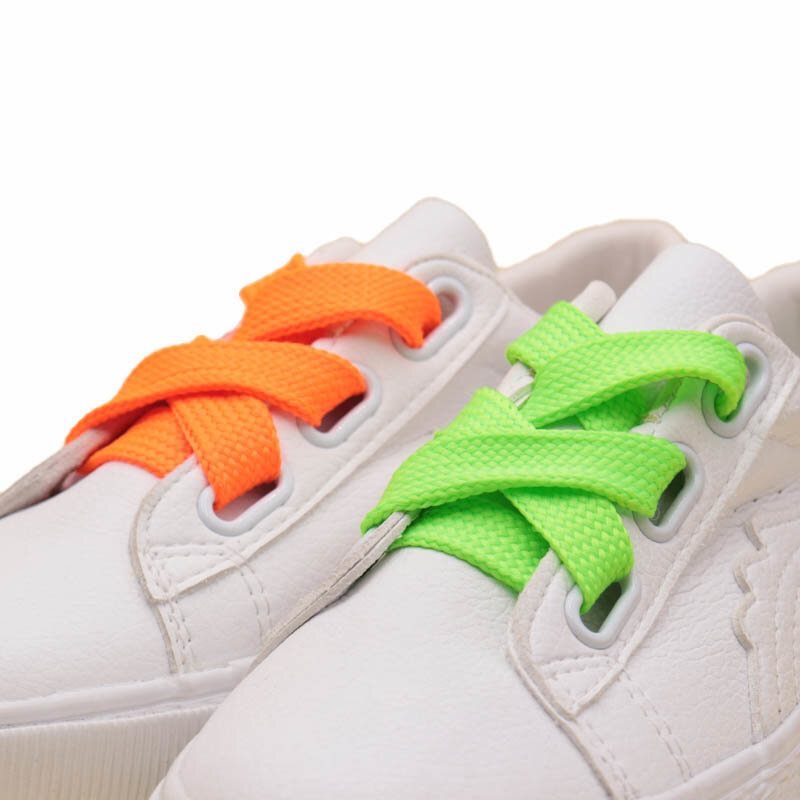 18mm Extro szeroka szerokość dwuwarstwowe sznurowadła Sneaker 10 wzorów jednolity kolor płaskie buty struny Queen Force sznurowadła sznurowadła