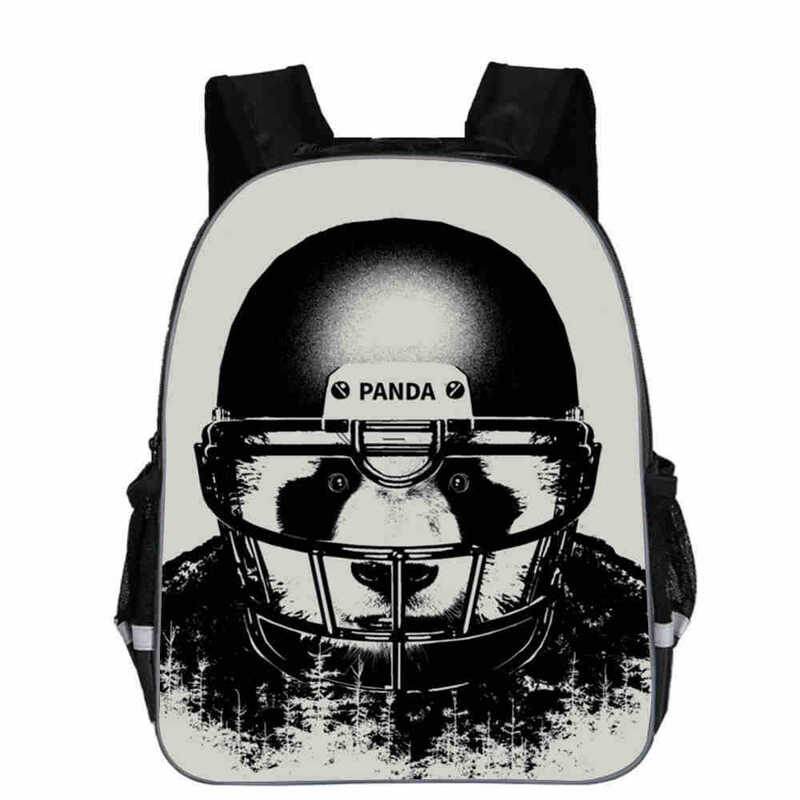 Animal Panda Print Schoolbags para crianças, Conjuntos de mochila de grande capacidade, Lindos sacos para escola, estudante primário, meninos, meninas, mulheres, homens