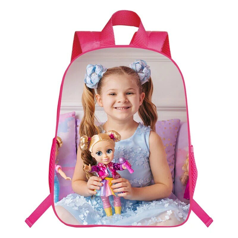 Dzieci Diana Show plecaki z nadrukiem Kawaii dziewczęcy tornister zabawny plecak z motywem diany wodoodporny plecak plecaki do szkoły podstawowej